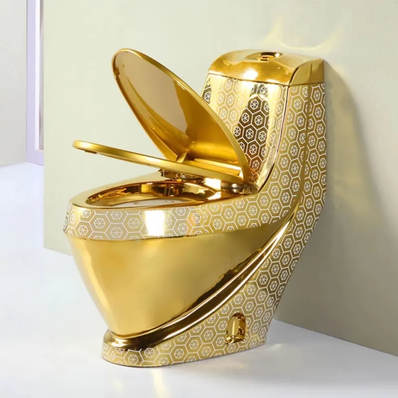 gold toilet